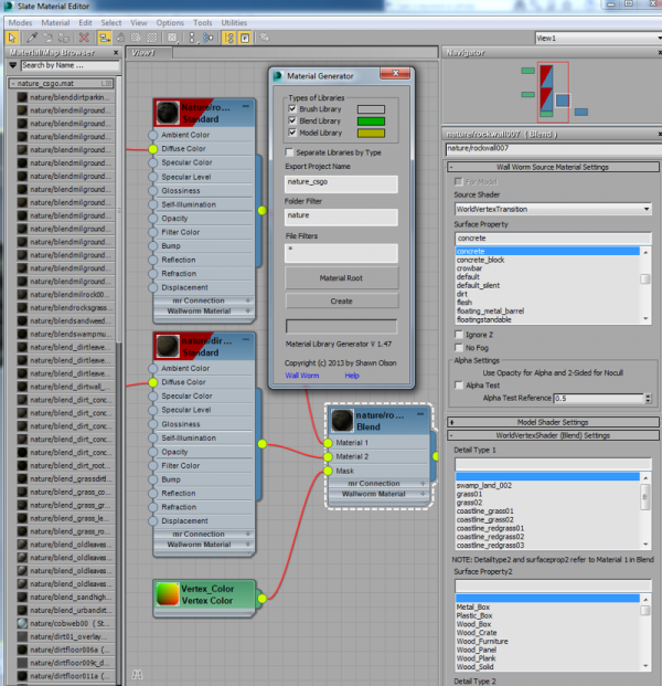 Example of WorldVertexTransition Parameters