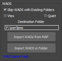 WAD Importer UI